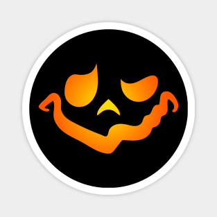 Quirky Jack-o-Lantern Face Magnet